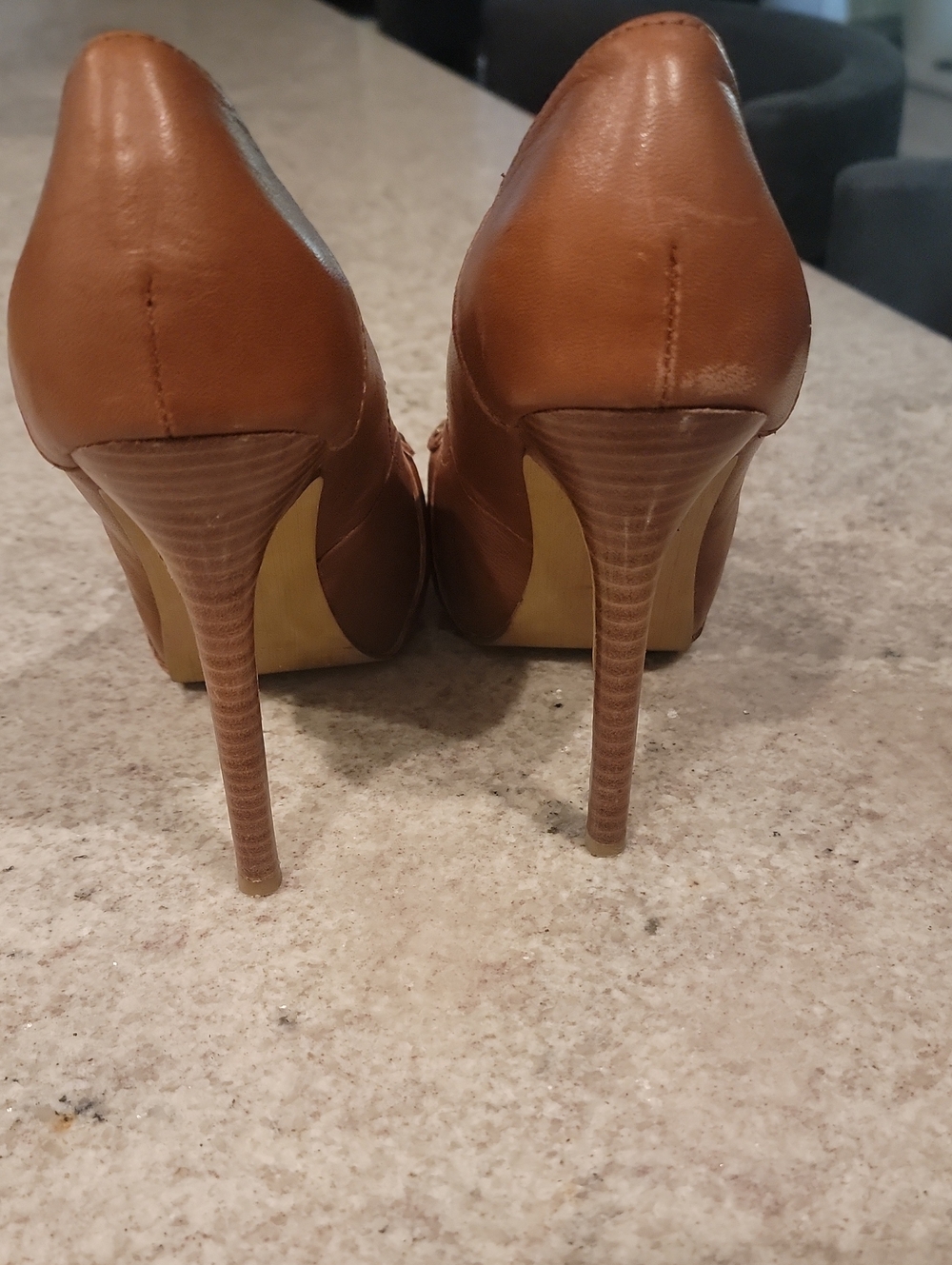 Naughty Monkey Tan High Heel Pumps - Picture 4 of 5